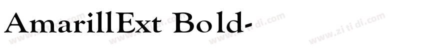 AmarillExt Bold字体转换